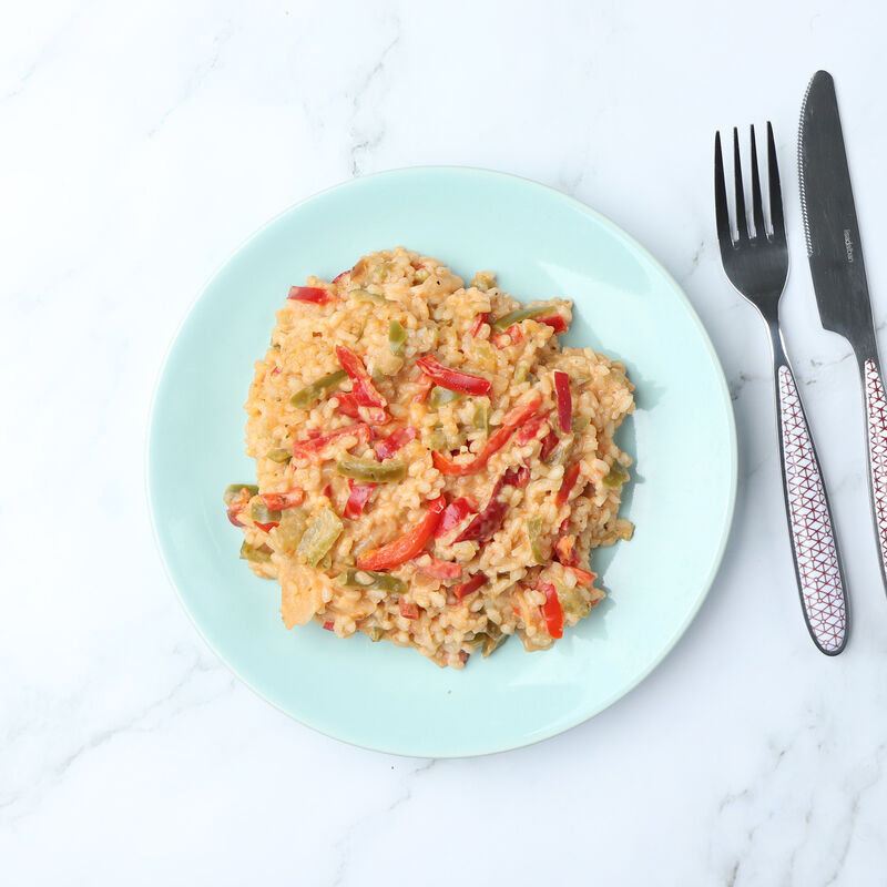 Risotto façon basquaise