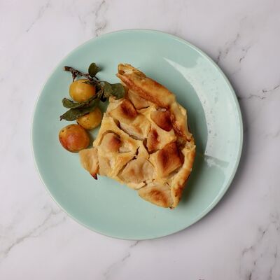 Clafoutis aux  pommes et mirabelles