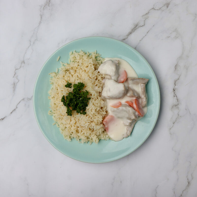 Blanquette de dinde et riz