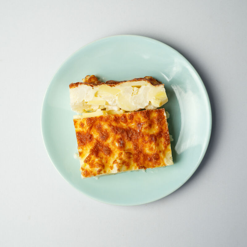 Gratin de pomme de terre et chou-fleur béchamel