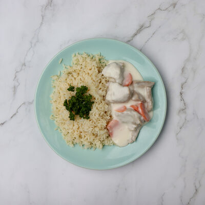 Blanquette de veau et riz