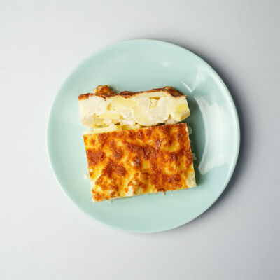 Gratin de pomme de terre et chou-fleur béchamel