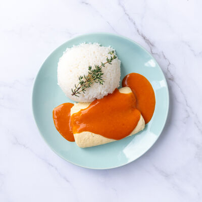Quenelle de brochet sauce Nantua riz basmati