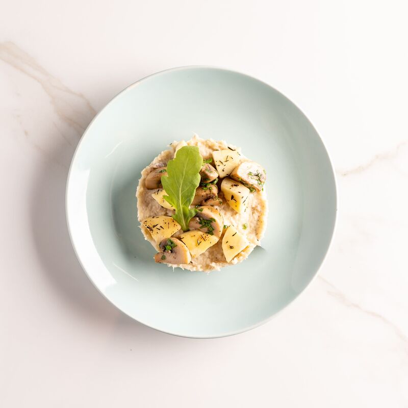 Quinoa aux chou frisé, champignon, brocolis et oignon rouge
